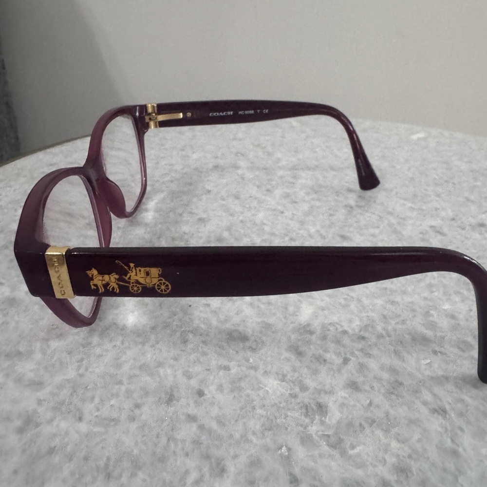 Coach Black Cherry Designer Glasses - Picture 3 of 16